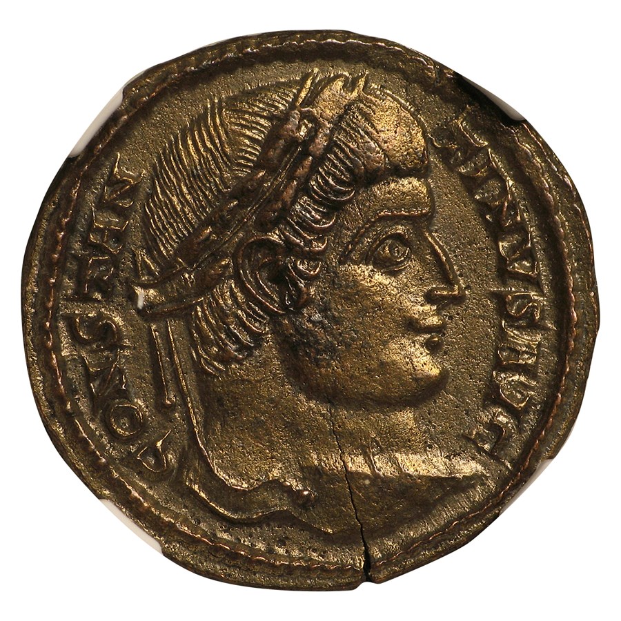 Buy Roman Bronze AE3 Emperor Constantine I (307337 AD) CH AU NGC Coin